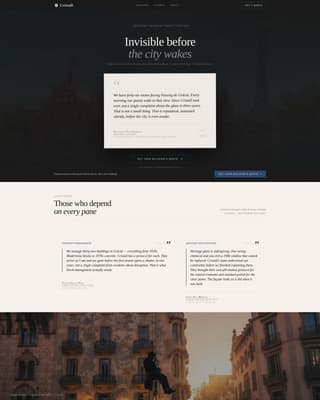 Cristall - Executive Windowcleaning Landing Page Template