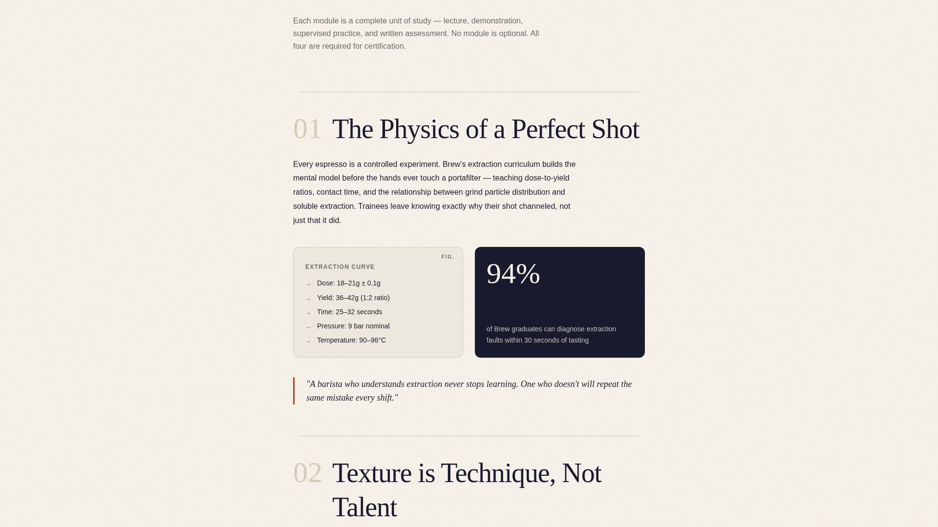 Brew - Authoritative Barista Landing Page Template