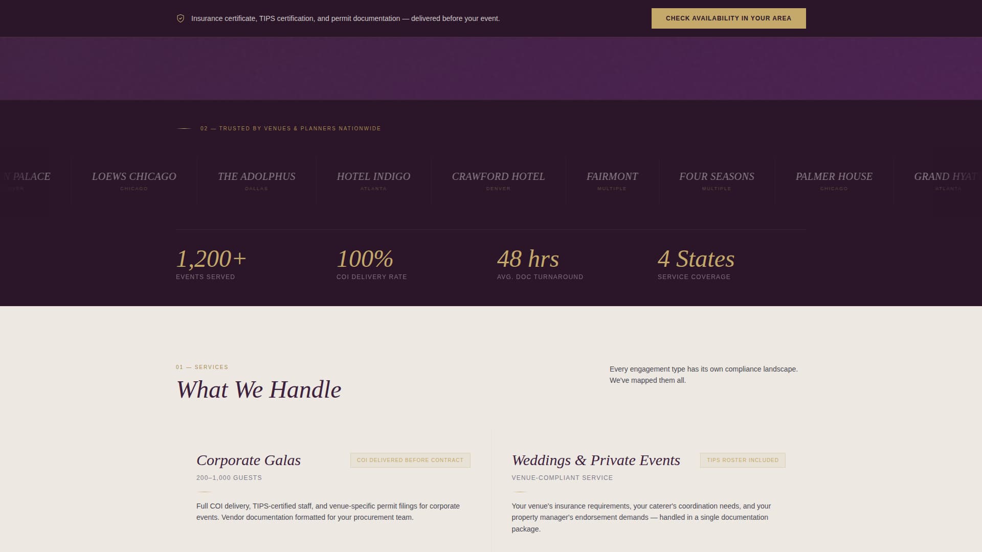 Permit - Authoritative Bartender Landing Page Template