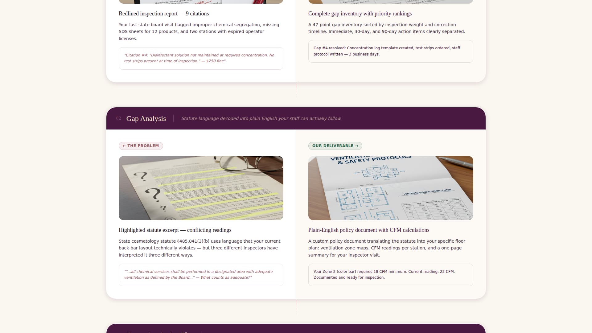 Comply - Authoritative Saloncompliance Landing Page Template