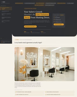 Shield - Authoritative Salonconsulting Landing Page Template