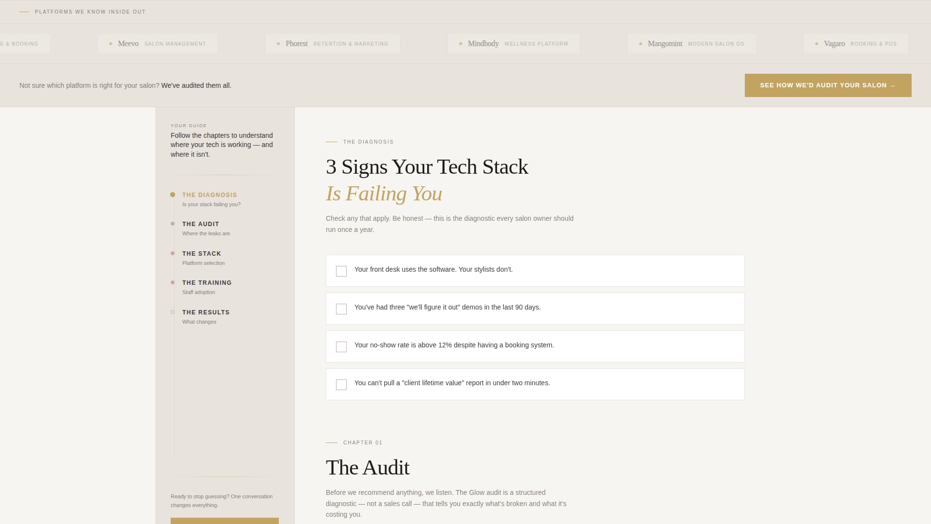 Glow - Authoritative Beautytech Landing Page Template