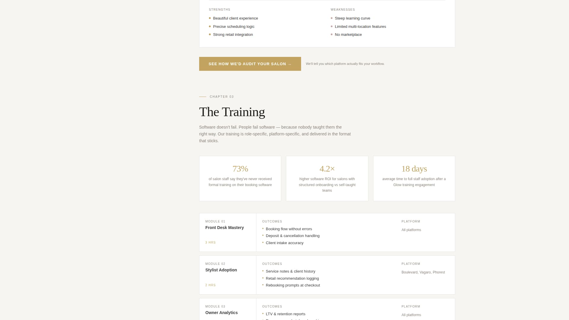 Glow - Authoritative Beautytech Landing Page Template