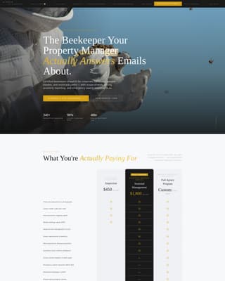 Apiary - Executive Beekeeper Landing Page Template