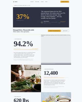Apiary - Precision Beekeeper Landing Page Template