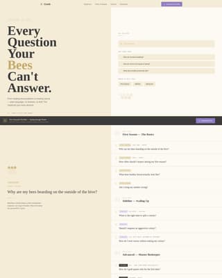 Comb - Authoritative Beekeeper Landing Page Template