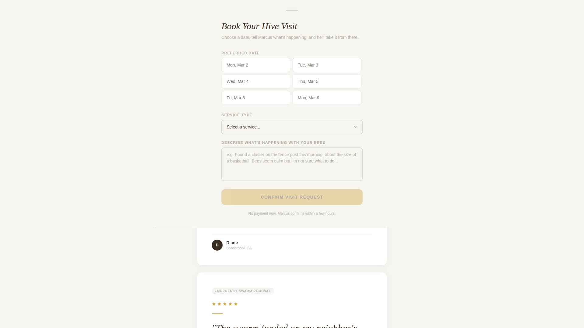 Hive - Trusted Beekeeper Landing Page Template