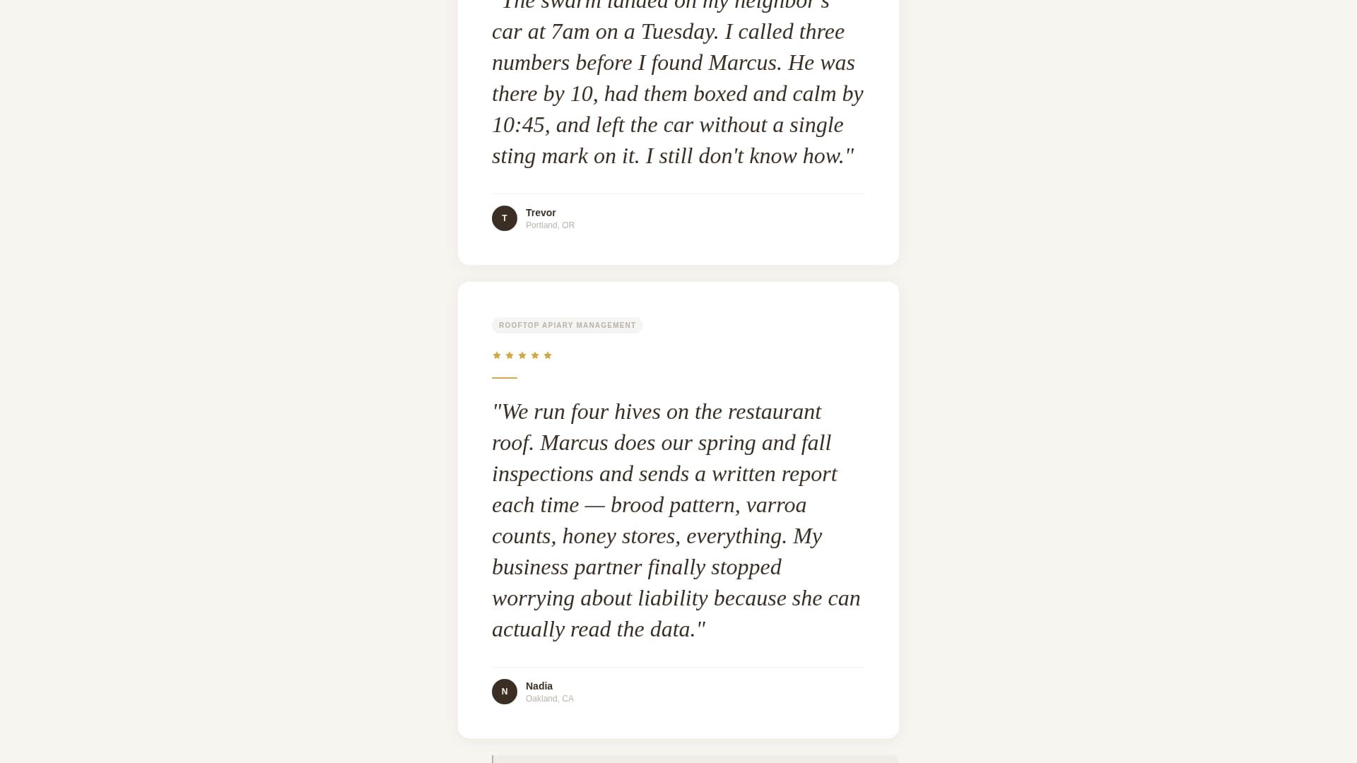 Hive - Trusted Beekeeper Landing Page Template