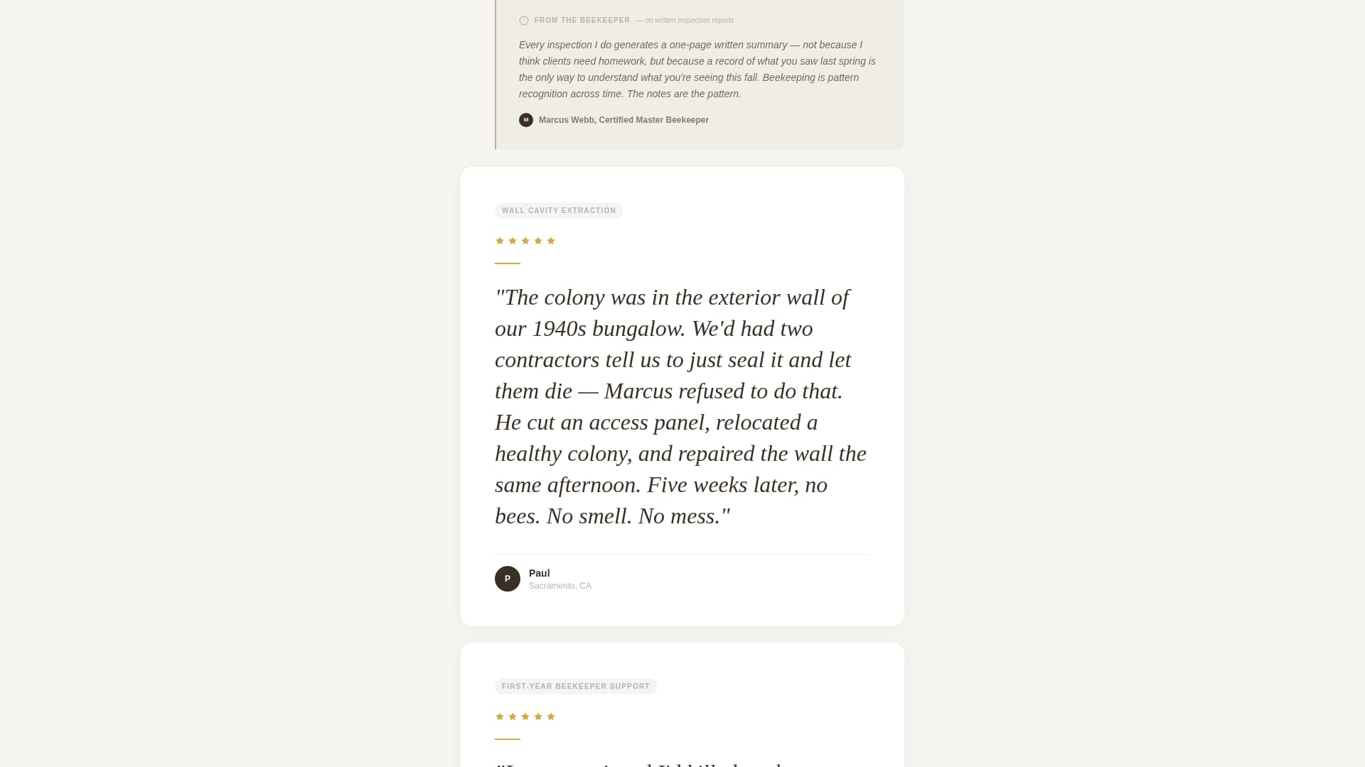 Hive - Trusted Beekeeper Landing Page Template