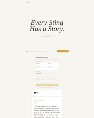 Hive - Trusted Beekeeper Landing Page Template