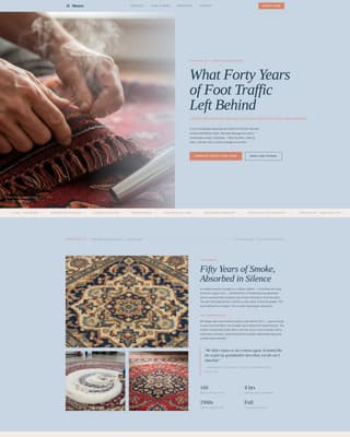 Weave - Editorial Carpetcleaning Landing Page Template