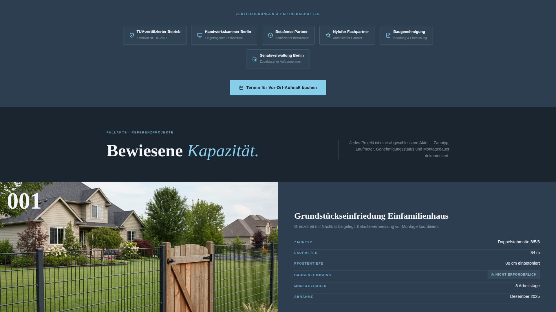 Grenze - Authoritative Fencing Landing Page Template