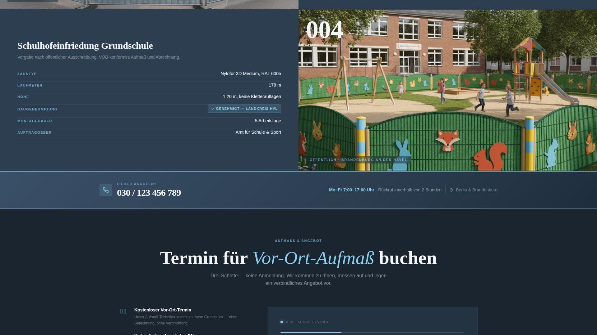Grenze - Authoritative Fencing Landing Page Template