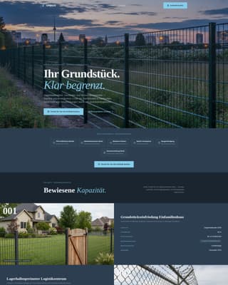 Grenze - Authoritative Fencing Landing Page Template