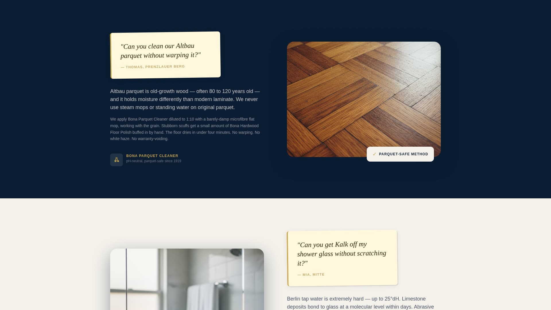 Sauber - Trusted Cleaning Landing Page Template