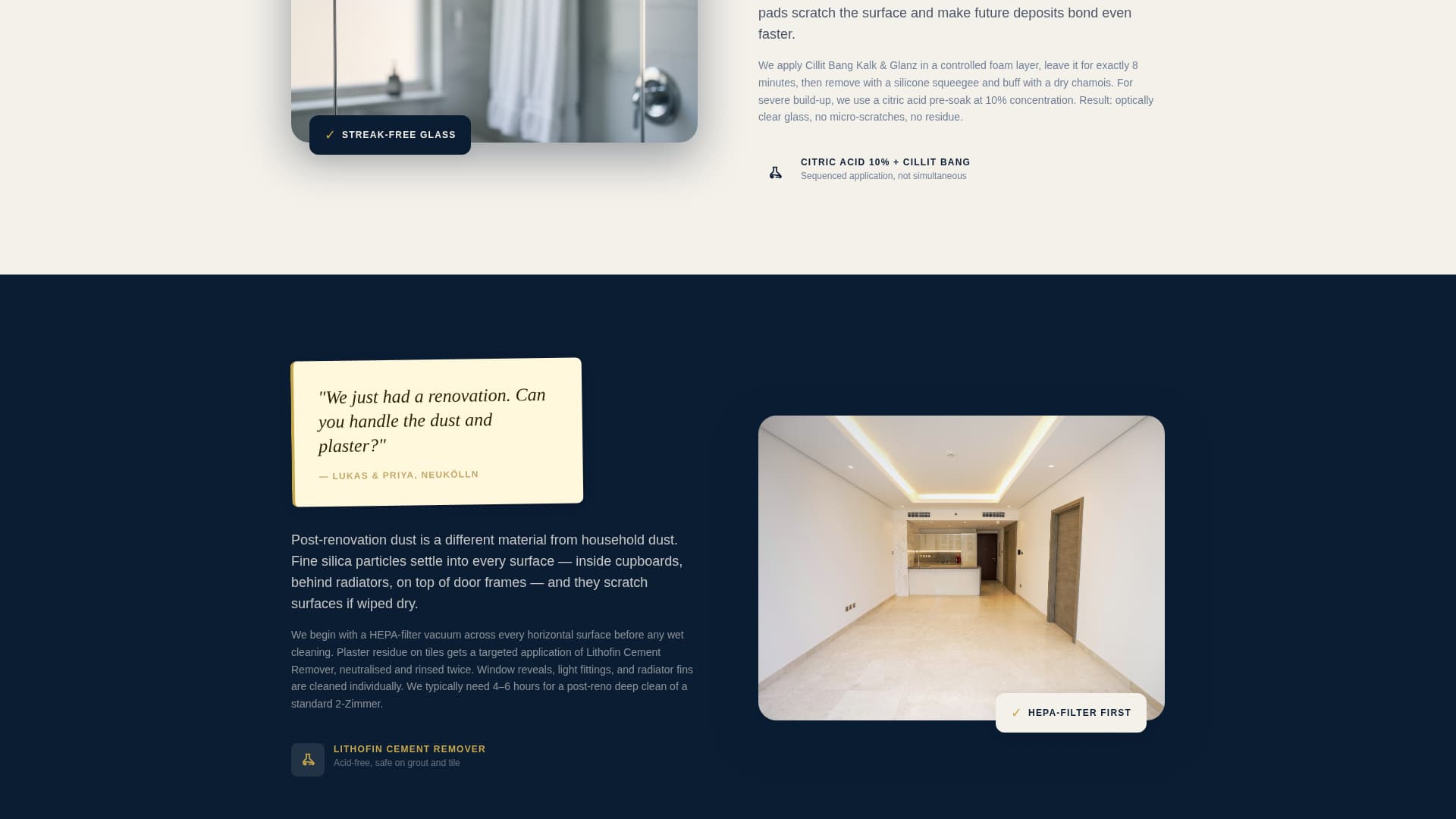 Sauber - Trusted Cleaning Landing Page Template