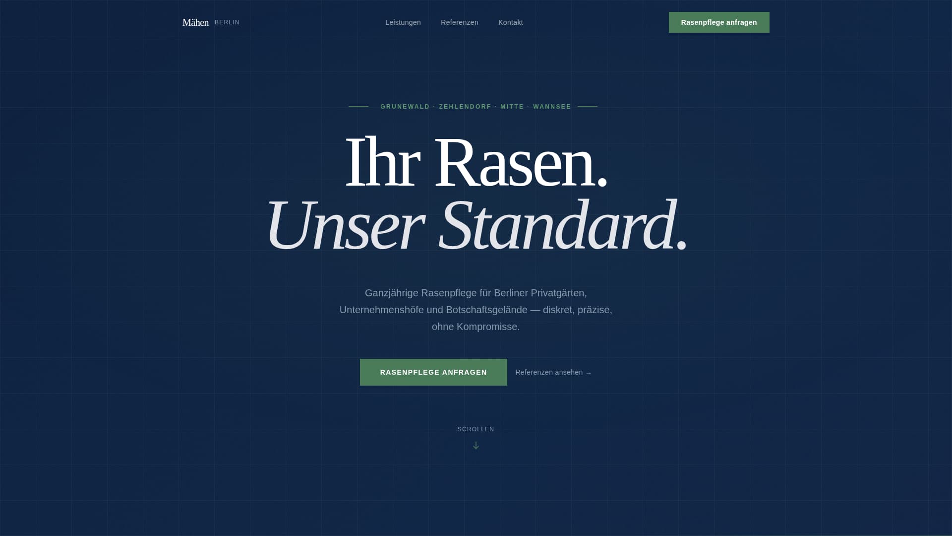 Mhen - Precision Lawncare Landing Page Template