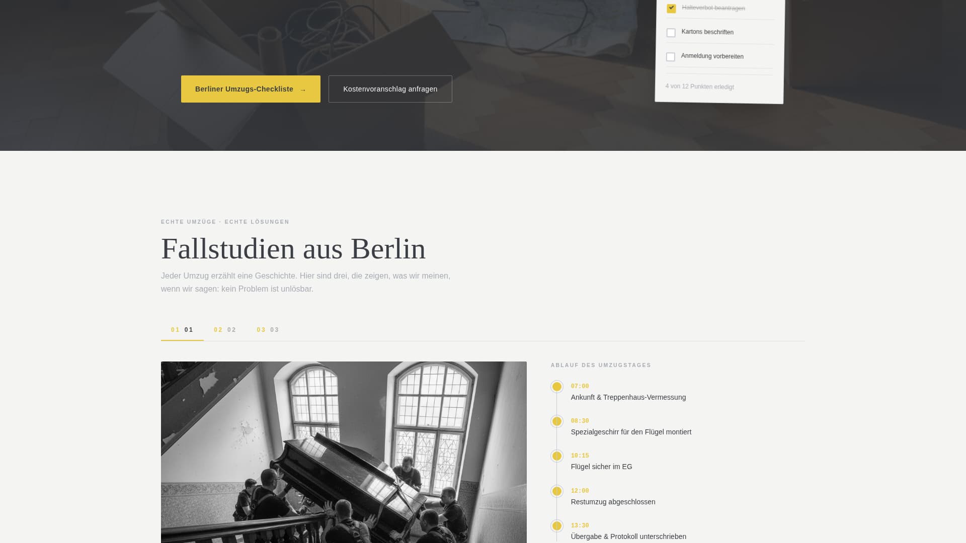 Umzug - Trusted Moving Landing Page Template