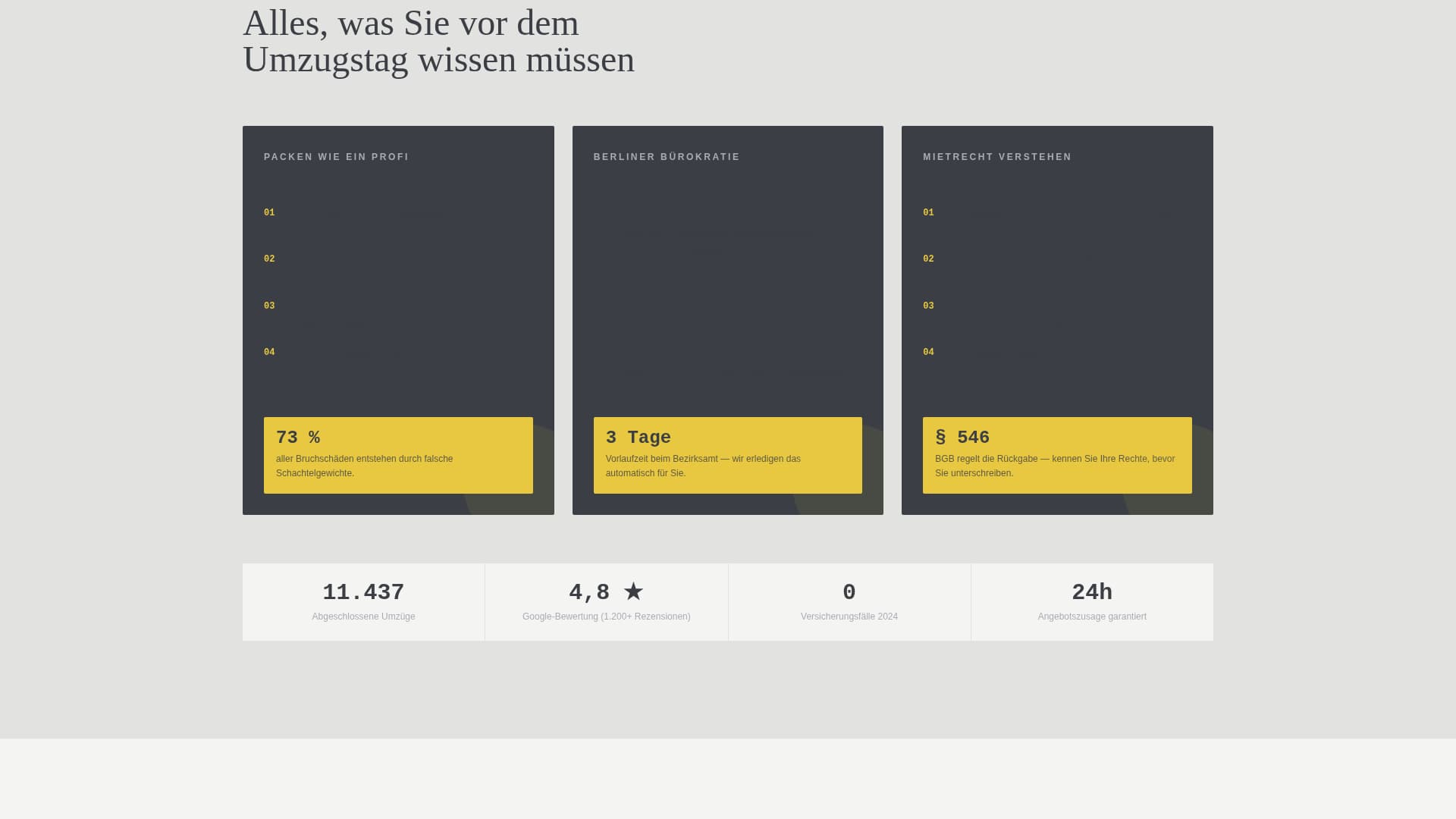 Umzug - Trusted Moving Landing Page Template