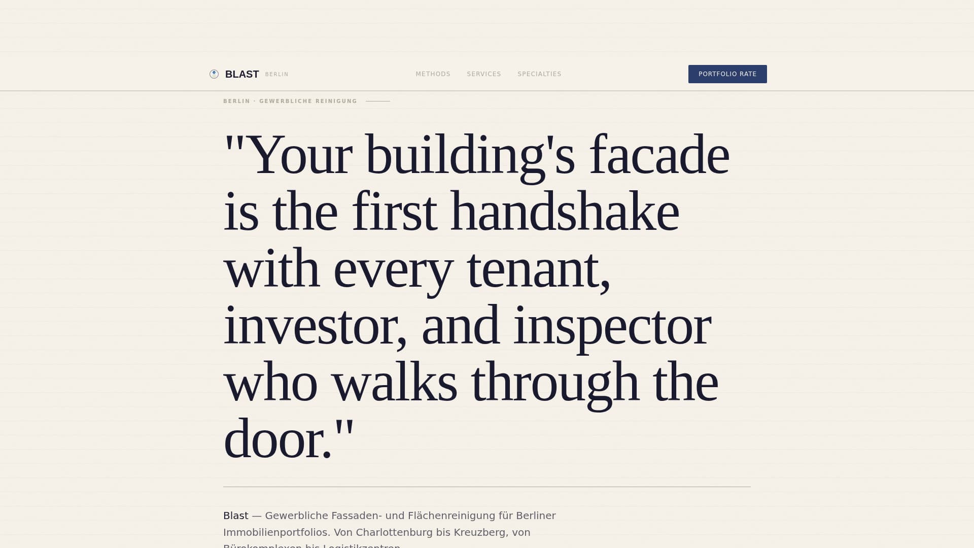 Blast — Trusted Pressure-Washing Landing Page Template