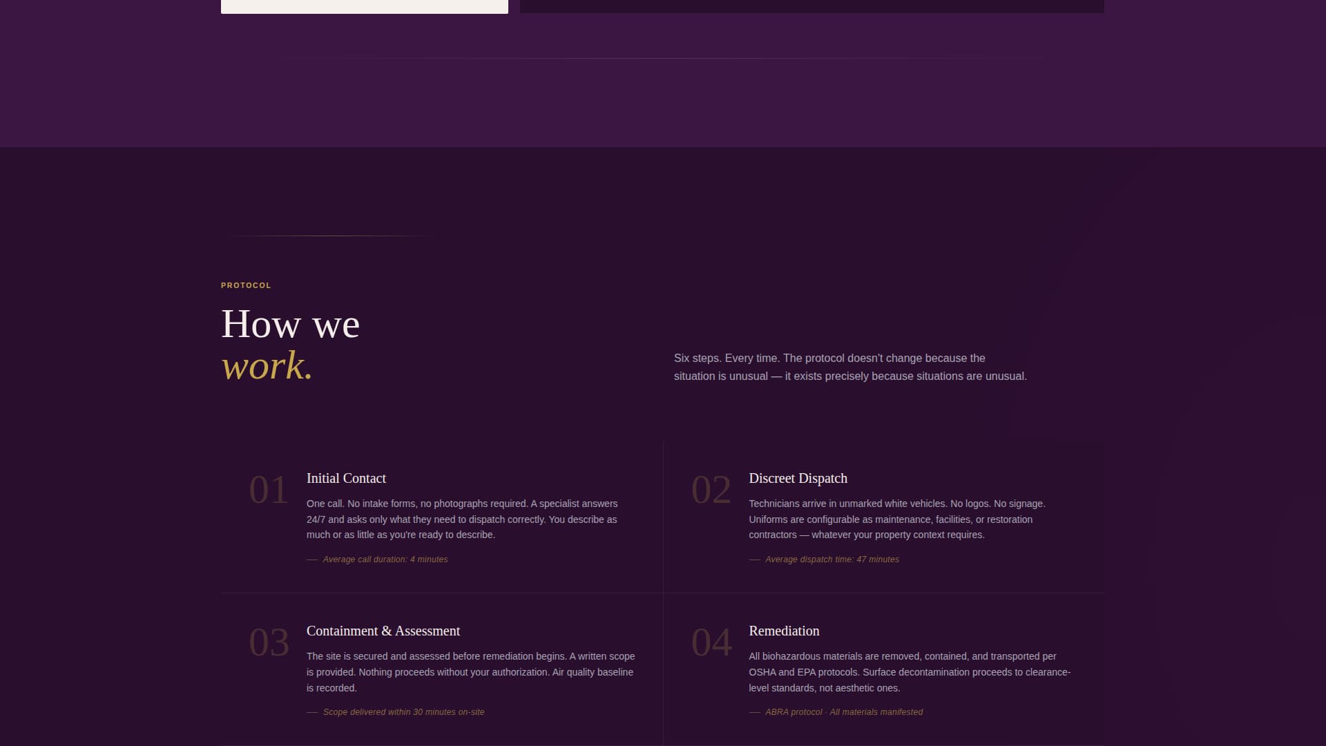 Remediate - Trusted Biohazard Landing Page Template