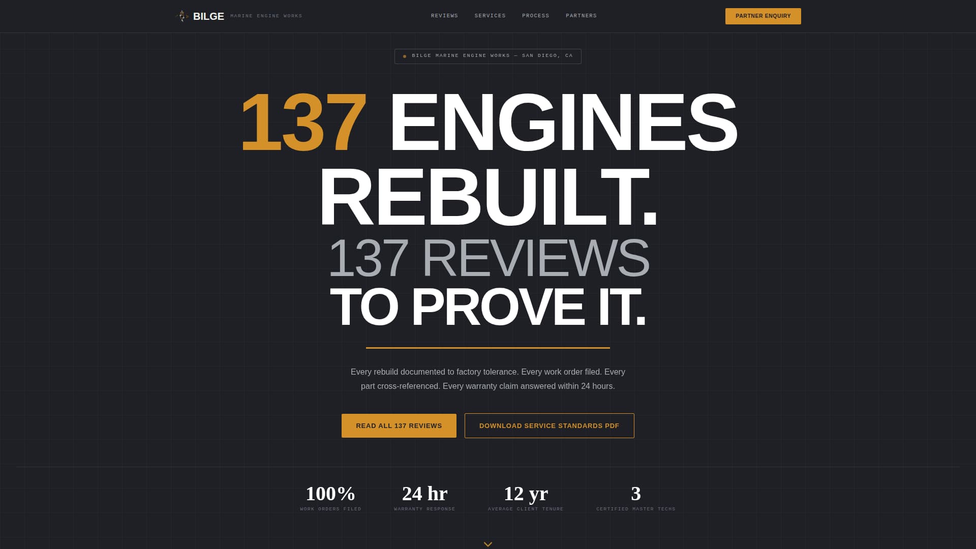 Bilge - Precision Marine Landing Page Template