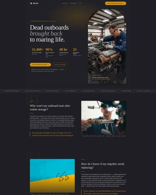 Bilge - Trusted Marinemechanic Landing Page Template