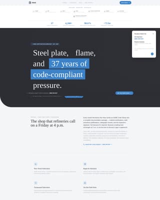 Weld - Trusted Boilermaker Landing Page Template