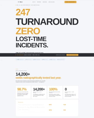 Weld - Certified Boilermaker Landing Page Template