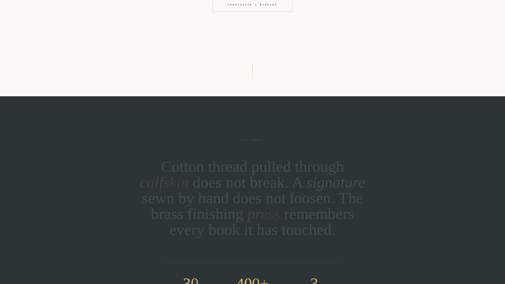 Spine - Authoritative Bookbinder Landing Page Template