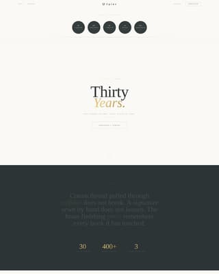 Spine - Authoritative Bookbinder Landing Page Template