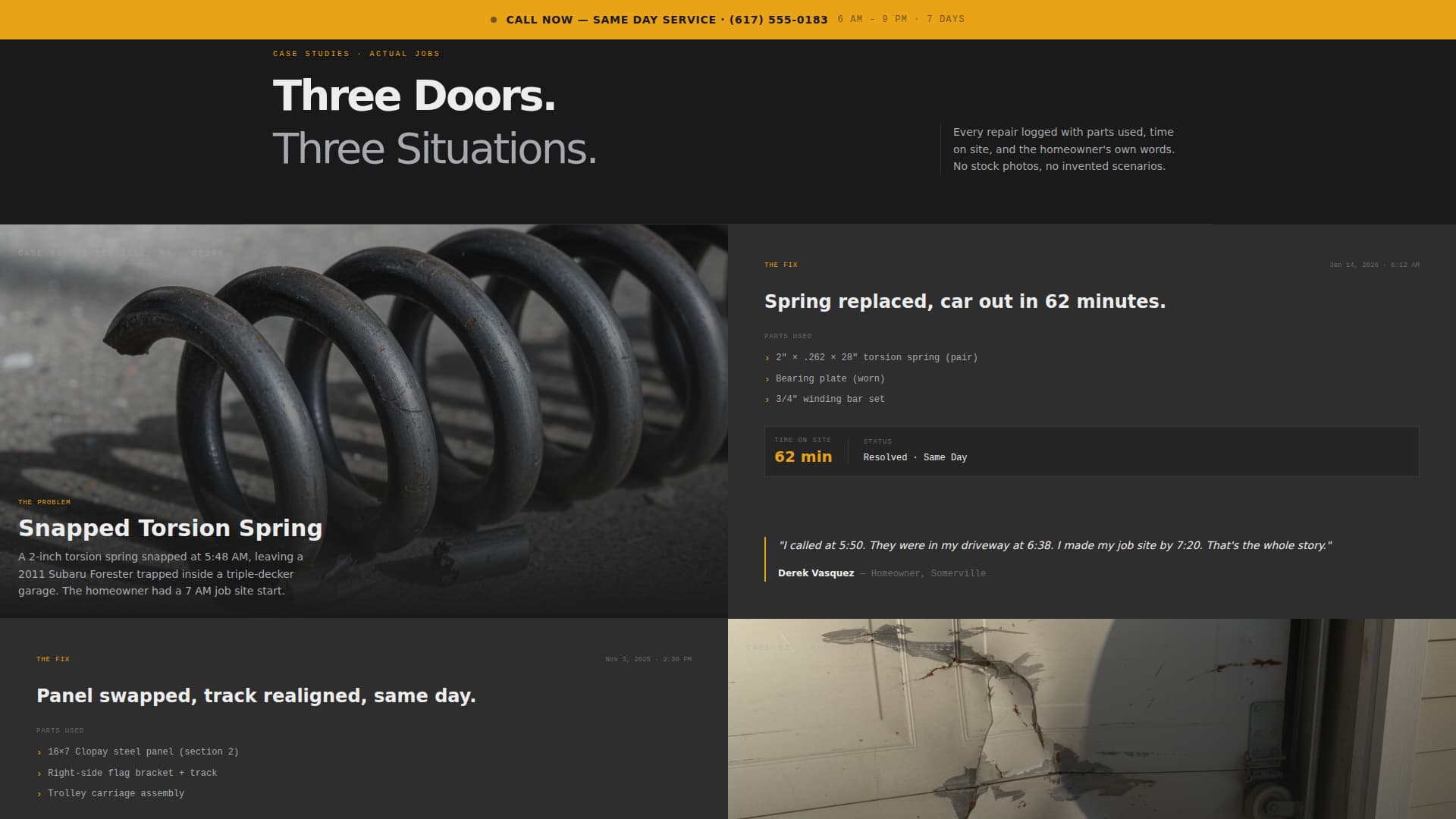 Torque - Reliable Garagedoor Landing Page Template