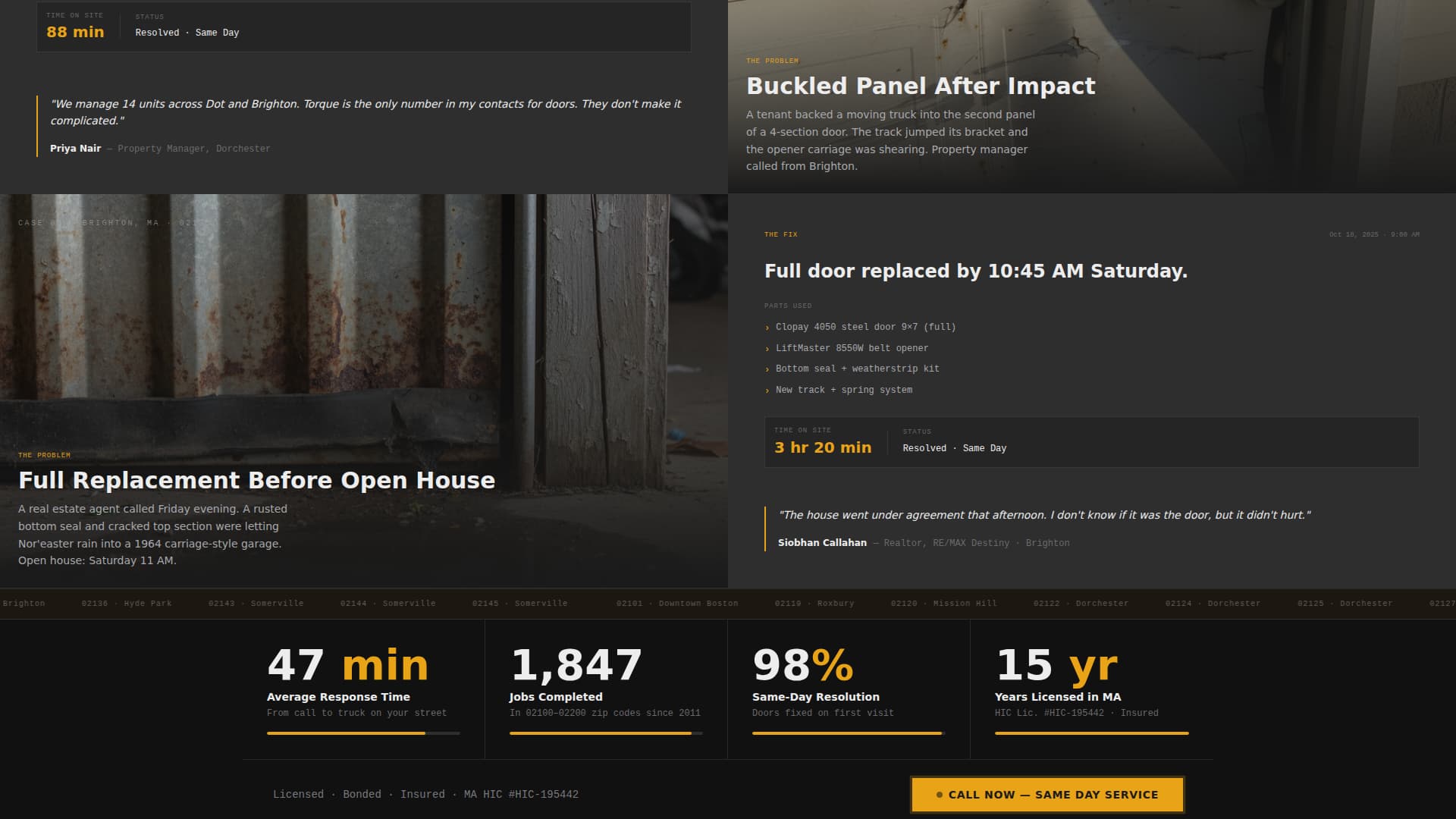 Torque - Reliable Garagedoor Landing Page Template