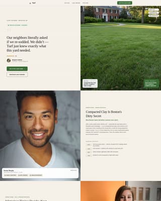Turf - Authoritative Lawncare Landing Page Template