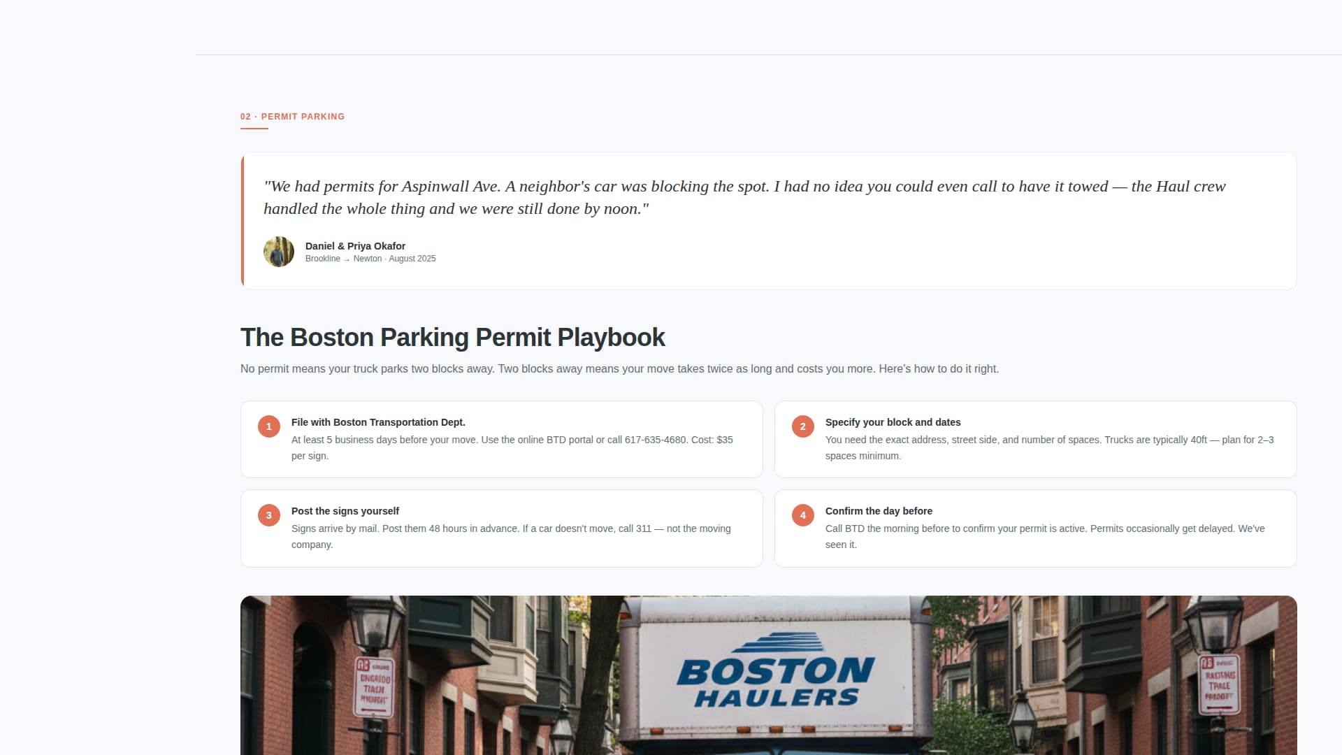 Haul - Trusted Moving Landing Page Template