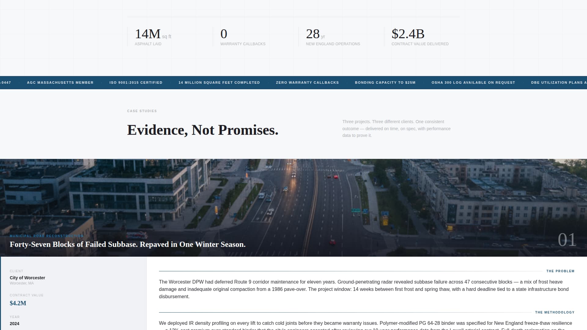 Blacktop - Authoritative Paving Landing Page Template
