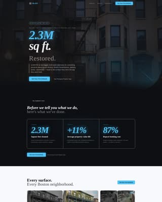 Blast — Industrial Cleaning Service Landing Page Template