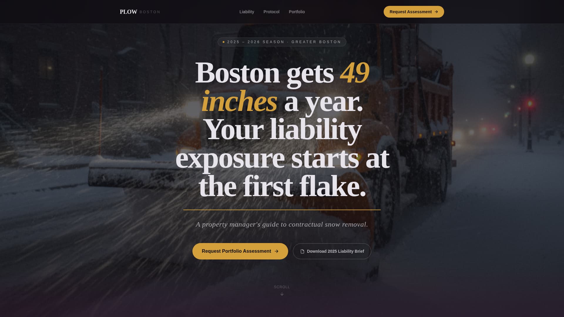 Plow - Authoritative Snowremoval Landing Page Template