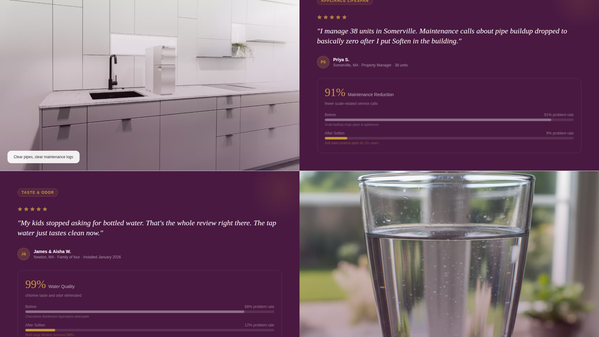 Pure — Certified Water Treatment Landing Page Template