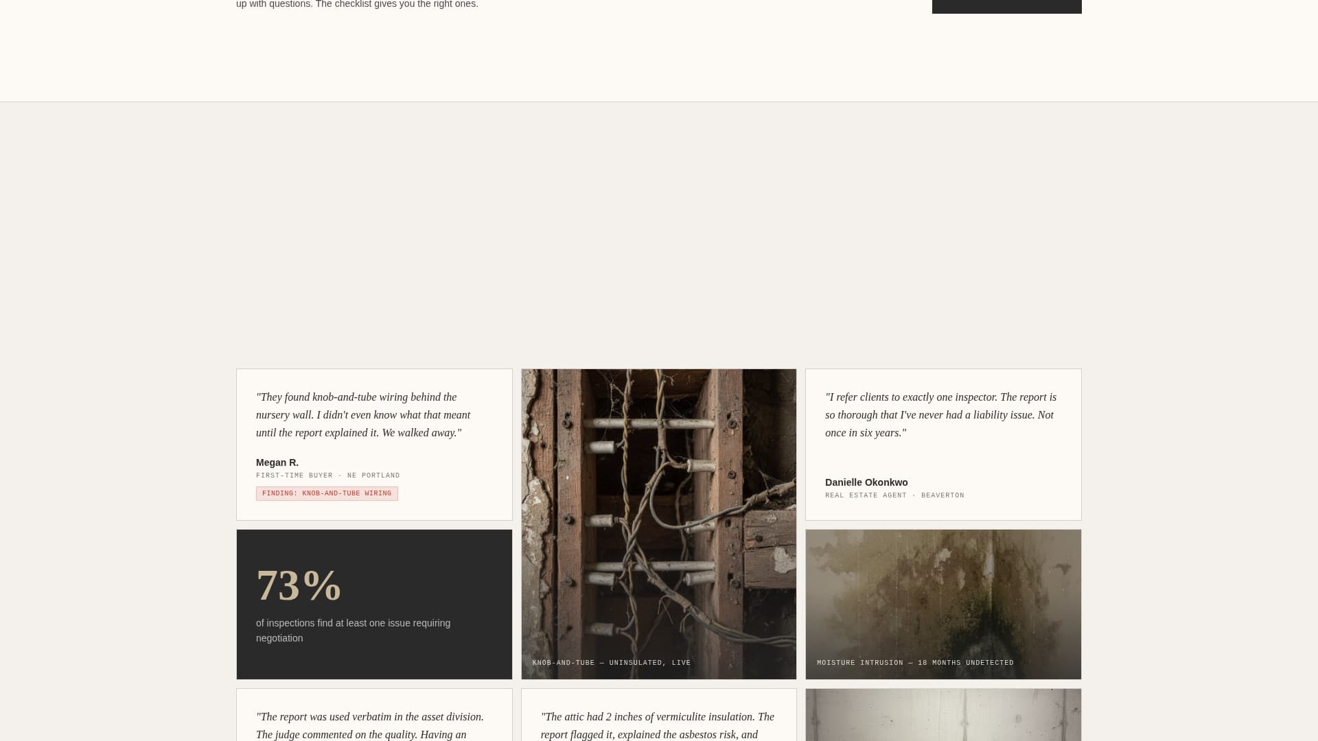 Inspect - Trustworthy Buildinginspector Landing Page Template