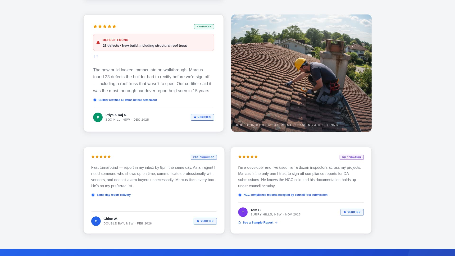 Inspect - Trusted Inspector Landing Page Template