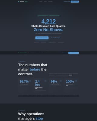 Dispatch - Reliable Driver Landing Page Template