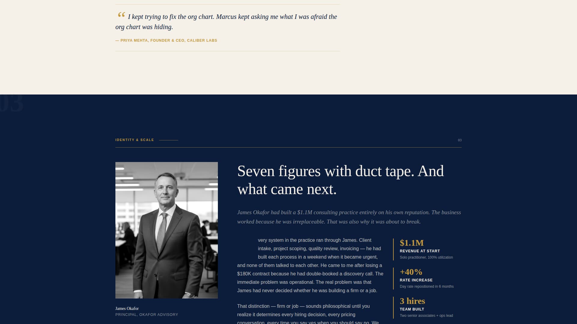 Counsel - Authoritative Businesscoach Landing Page Template