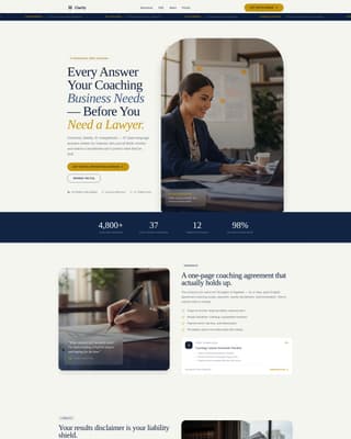 Business Coach Professional Website Template