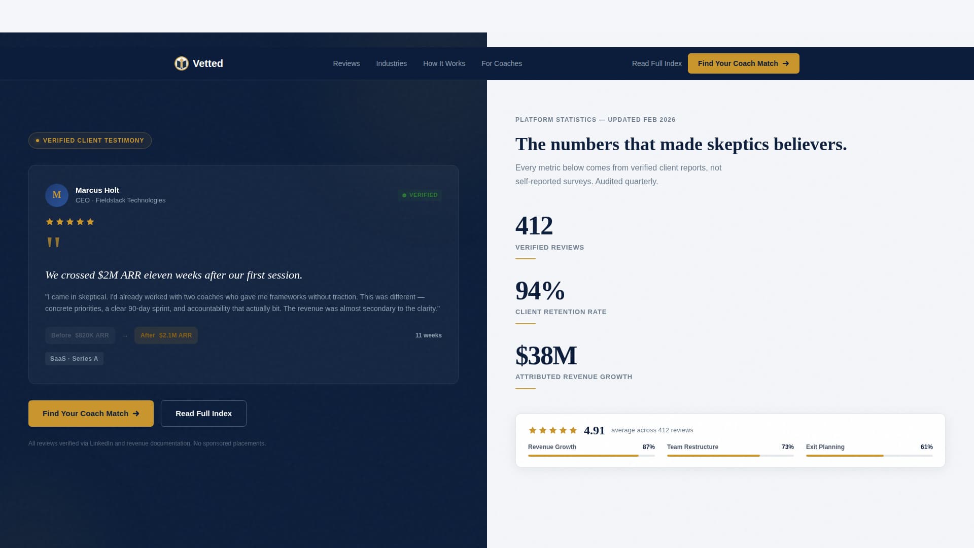 Business Coach Booking Website Template