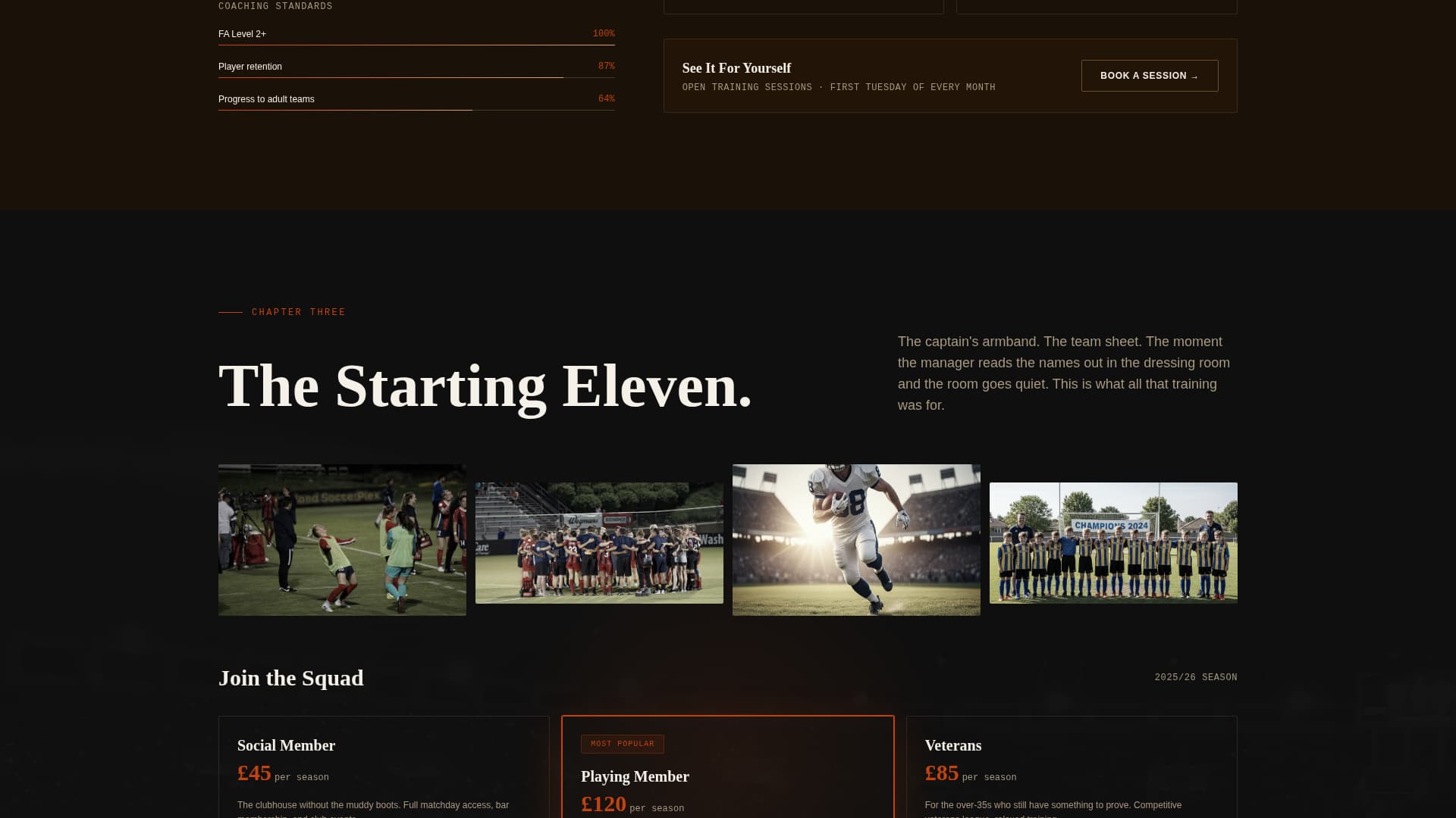 Matchday - Dynamic Soccer Landing Page Template