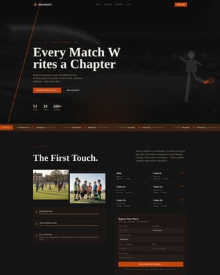 Matchday - Dynamic Soccer Landing Page Template
