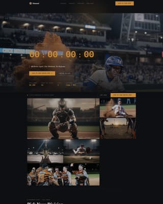 Diamond - Electrifying Softball Landing Page Template