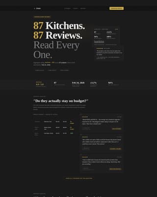 Grain - Verified Cabinetmaker Landing Page Template
