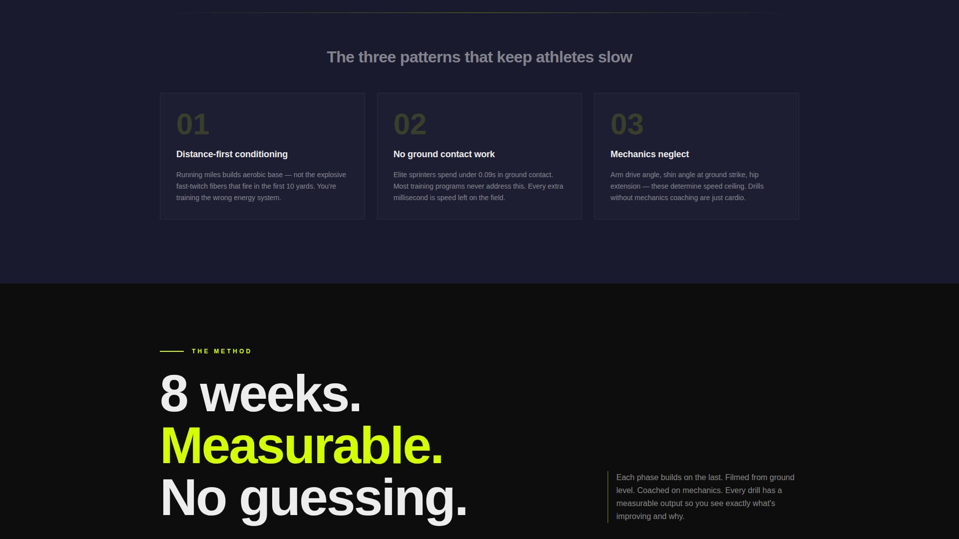 Sprint - Elite Speed & Agility Landing Page Template